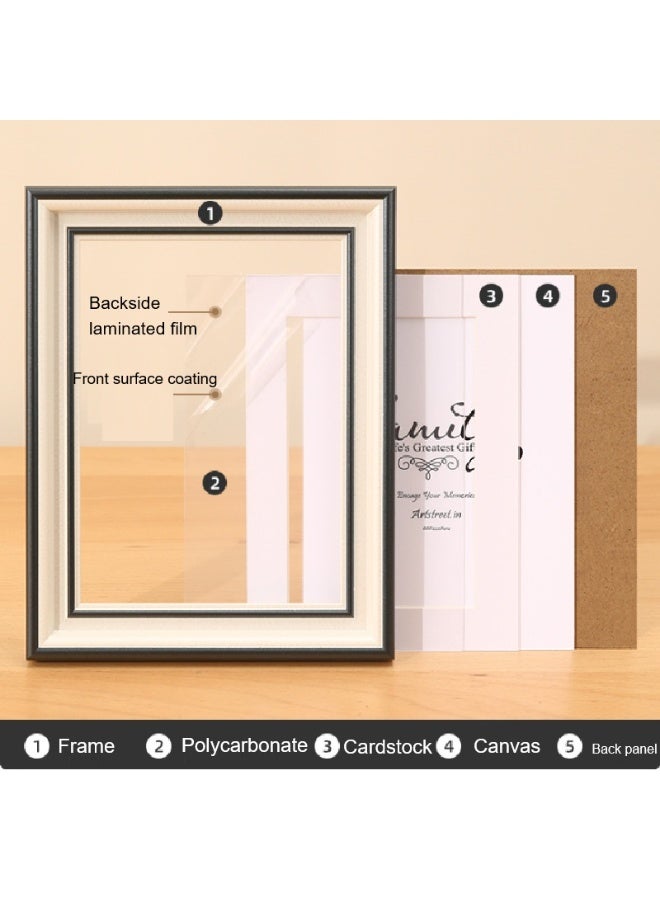 Soofam 8 inch (15.2x20.3cm) Picture Frame, Made of High Definition Glass for 6x8 inch Black Frames, Wall and Tabletop Display Thin Border Photo Frame for Home Décor（2 Pcs, Gold） - Image 5